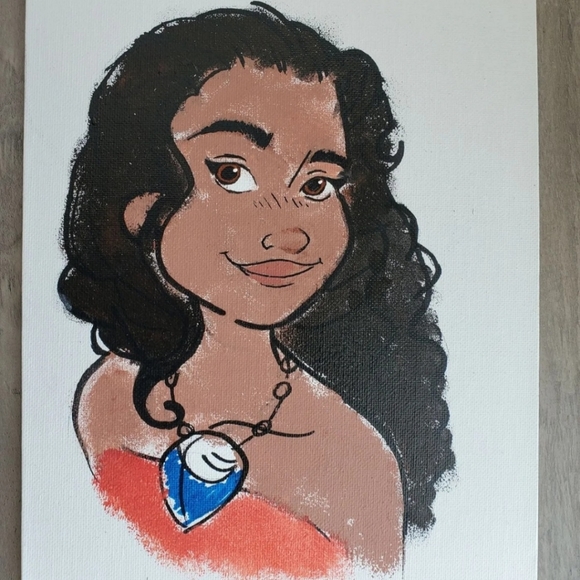 Disney Other - Moana painting on canvas board